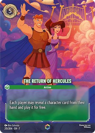(215/204)  The Return of Hercules (Enchanted) - Archazia's Island  Holofoil