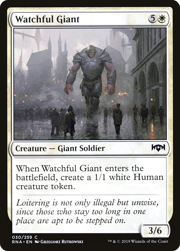 Watchful Giant  (RNA-030) - Ravnica Allegiance Foil