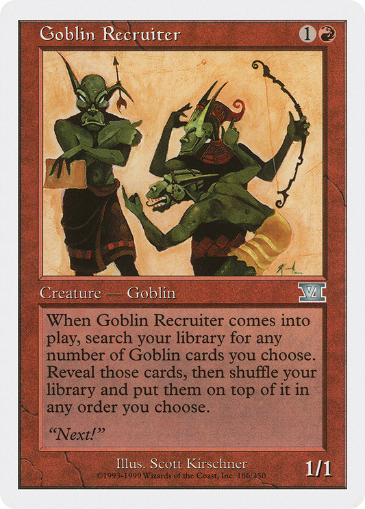 Goblin Recruiter (6ED-186) - Classic Sixth Edition