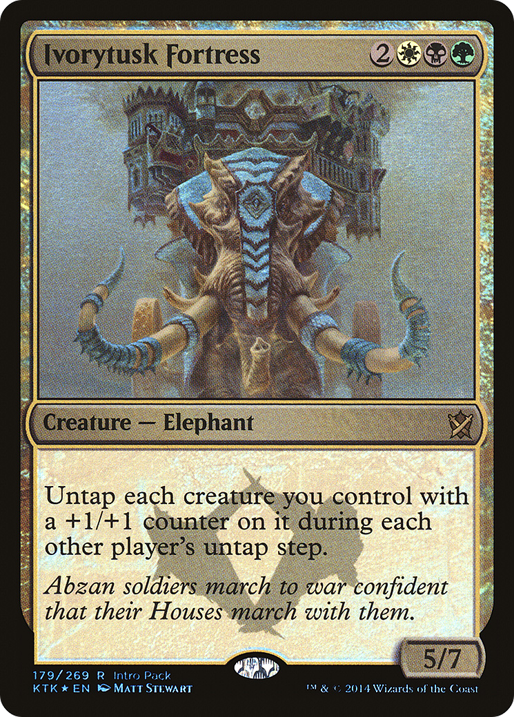 Ivorytusk Fortress (PKTK-179) - Khans of Tarkir Promos Foil