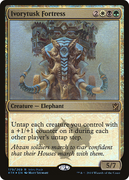 Ivorytusk Fortress (PKTK-179) - Khans of Tarkir Promos Foil