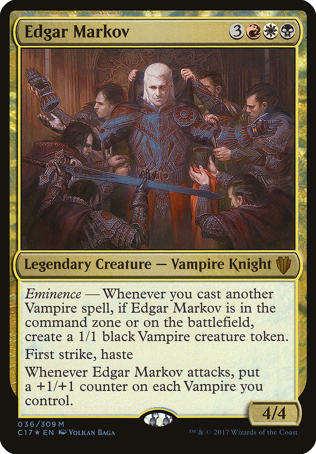 Edgar Markov (OC17-036) - Commander 2017 Oversized Foil