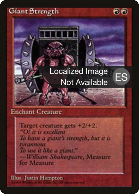 Giant Strength (4BB-196) - Fourth Edition Foreign Black Border