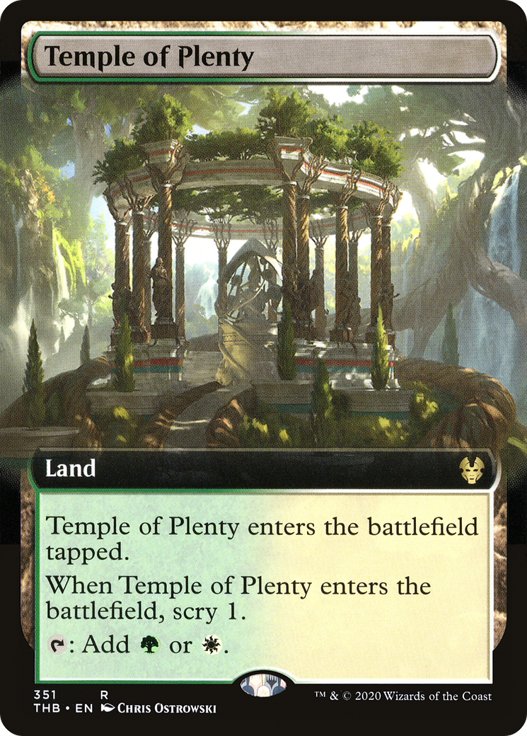 Temple of Plenty (THB-351) - Theros Beyond Death: (Extended Art)