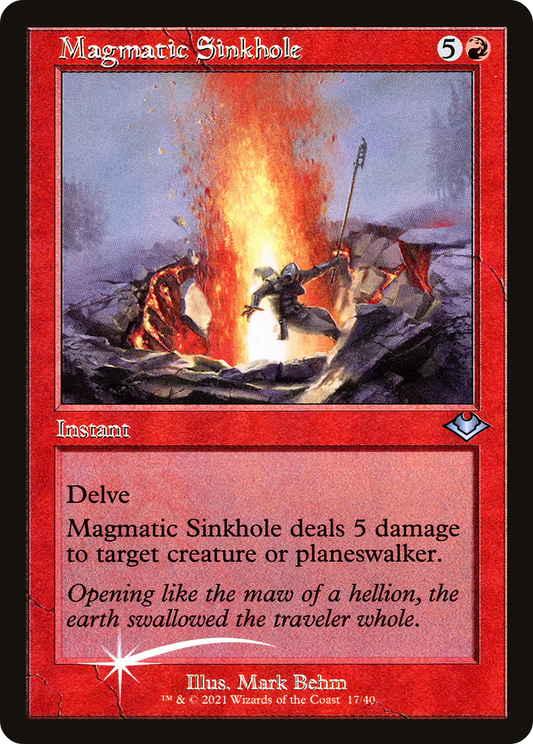 Magmatic Sinkhole (H1R-017) - Modern Horizons 1 Timeshifts Foil