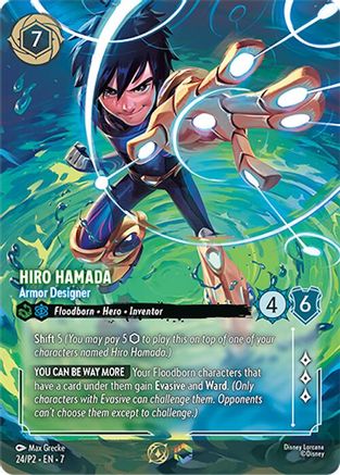 (024)  Hiro Hamada - Armor Designer (Store Championship) - Disney Lorcana Promo Cards  Holofoil