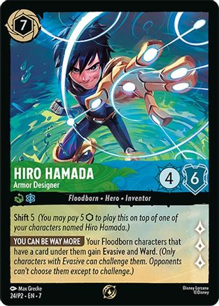 (024)  Hiro Hamada - Armor Designer (Store Championship Participant) - Disney Lorcana Promo Cards  Normal