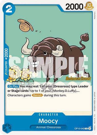 (OP10-043) Moocy - Royal Blood Release Event Cards Normal