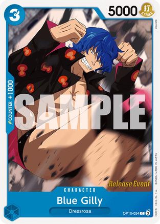 (OP10-054) Blue Gilly - Royal Blood Release Event Cards Normal