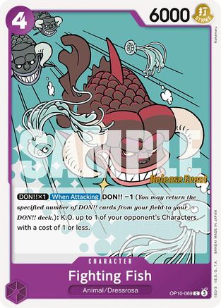(OP10-069) Fighting Fish - Royal Blood Release Event Cards Normal