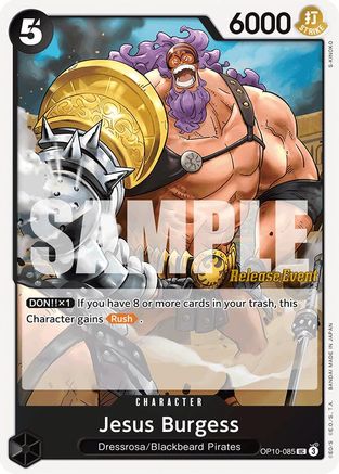 (OP10-085) Jesus Burgess - Royal Blood Release Event Cards Normal