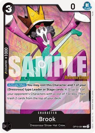 (OP10-091) Brook (091) - Royal Blood Release Event Cards Normal