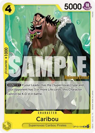 (OP10-104) Caribou - Royal Blood Release Event Cards Normal