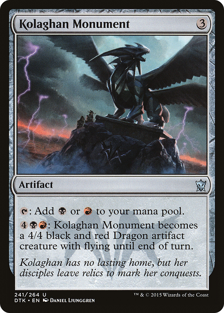 Kolaghan Monument (DTK-241) - Dragons of Tarkir Foil