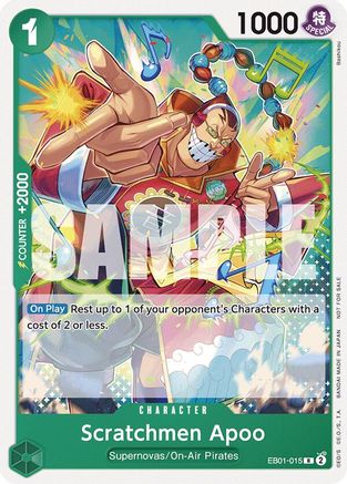 (EB01-015) Scratchmen Apoo (Tournament Pack 2025 Vol. 2) - One Piece Promotion Cards Nonfoil