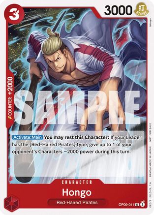 (OP09-011) Hongo (Tournament Pack 2025 Vol. 2) - One Piece Promotion Cards Nonfoil