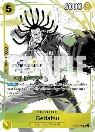 (OP05-102) Gedatsu (Championship 2024 Top Player Pack Vol. 2) - One Piece Promotion Cards Foil