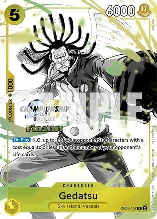(OP05-102) Gedatsu (Championship 2024 Finalist Card Set Vol. 2) - One Piece Promotion Cards Foil
