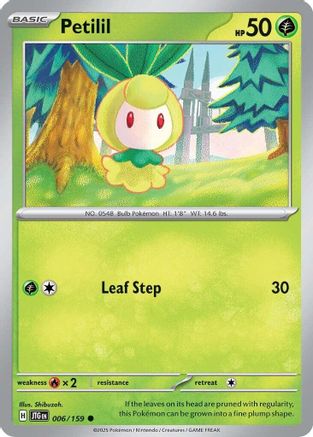 Petilil (6/159) - SV09 Journey Together Reverse Holofoil - Common