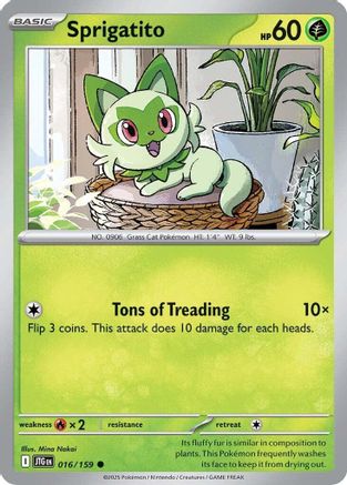 Sprigatito (16/159) - SV09 Journey Together  - Common