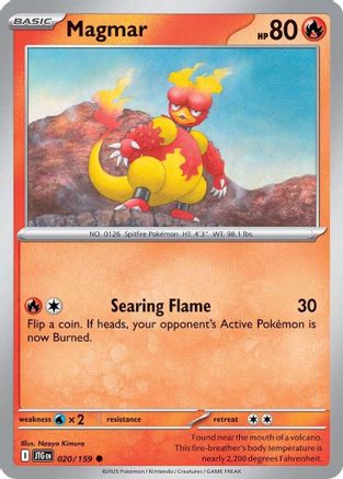 Magmar (20/159) - SV09 Journey Together Reverse Holofoil - Common
