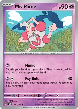 Mr. Mime (58/159) - SV09 Journey Together  - Common