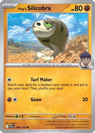 Hop's Silicobra (86/159) - SV09 Journey Together Reverse Holofoil - Common