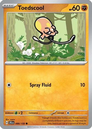 Toedscool (88/159) - SV09 Journey Together Reverse Holofoil - Common