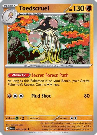 Toedscruel (89/159) - SV09 Journey Together  - Uncommon