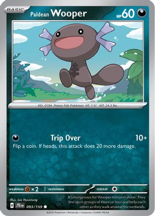 Paldean Wooper (93/159) - SV09 Journey Together  - Common