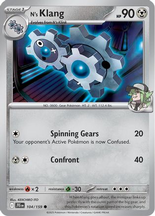 N's Klang (104/159) - SV09 Journey Together Reverse Holofoil - Common