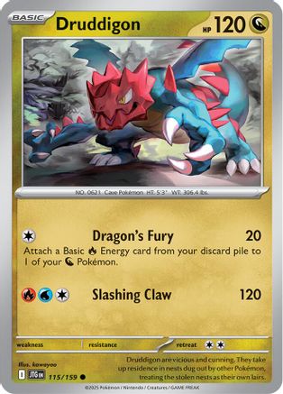 Druddigon 115/159 - SV09 Journey Together Reverse Holofoil - Common