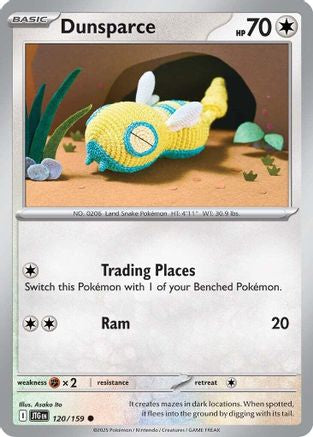 Dunsparce - 120/159 - SV09 Journey Together Reverse Holofoil - Common