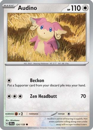 Audino (124/159) - SV09 Journey Together Reverse Holofoil - Common
