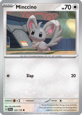Minccino (125/159) - SV09 Journey Together Reverse Holofoil - Common