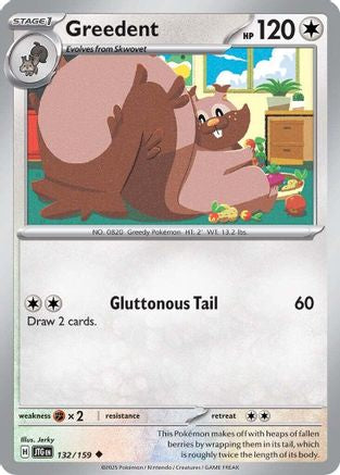 Greedent (132/159) - SV09 Journey Together  - Uncommon