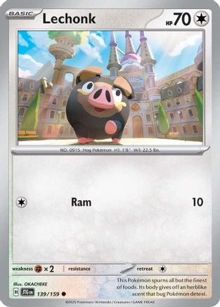 Lechonk (139/159) - SV09 Journey Together Reverse Holofoil - Common