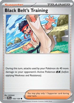 Black Belt's Training (143/159) - SV09 Journey Together Reverse Holofoil - Common