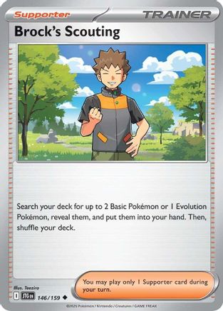 Brock's Scouting (146/159) - SV09 Journey Together Reverse Holofoil - Uncommon