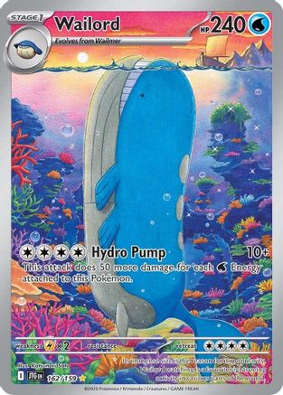 Wailord (162/159) - SV09 Journey Together Holofoil - Illustration Rare