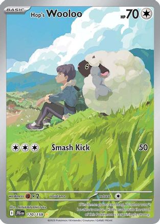 Hop's Wooloo (170/159) - SV09 Journey Together Holofoil - Illustration Rare