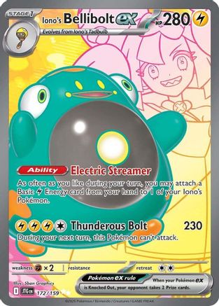 Iono's Bellibolt ex (172/159) - SV09 Journey Together Holofoil - Ultra Rare