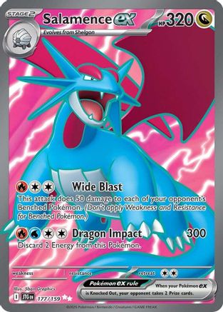 Salamence ex (177/159) - SV09 Journey Together Holofoil - Ultra Rare