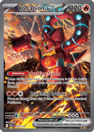 Volcanion ex (182/159) - SV09 Journey Together Holofoil - Special Illustration Rare
