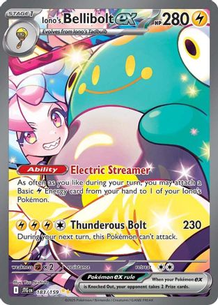 Iono's Bellibolt ex (183/159) - SV09 Journey Together Holofoil - Special Illustration Rare