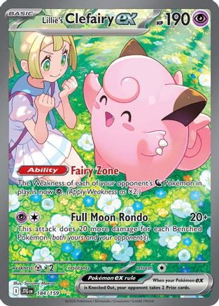 Lillie's Clefairy ex (184/159) - SV09 Journey Together Holofoil - Special Illustration Rare