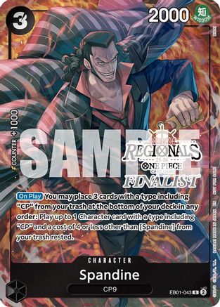 (EB01-043) Spandine (Offline Regional Finalist Card Set 2025 Vol.1) - One Piece Promotion Cards - Foil