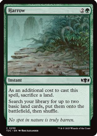 Harrow (TDC-254) - Commander: Tarkir: Dragonstorm