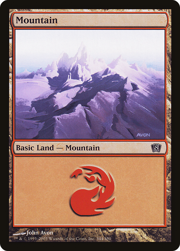 Mountain (8ED-344★) - Eighth Edition Foil