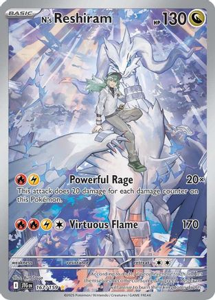 N's Reshiram - 167/159  - SV09 Journey Together Holofoil - Illustration Rare